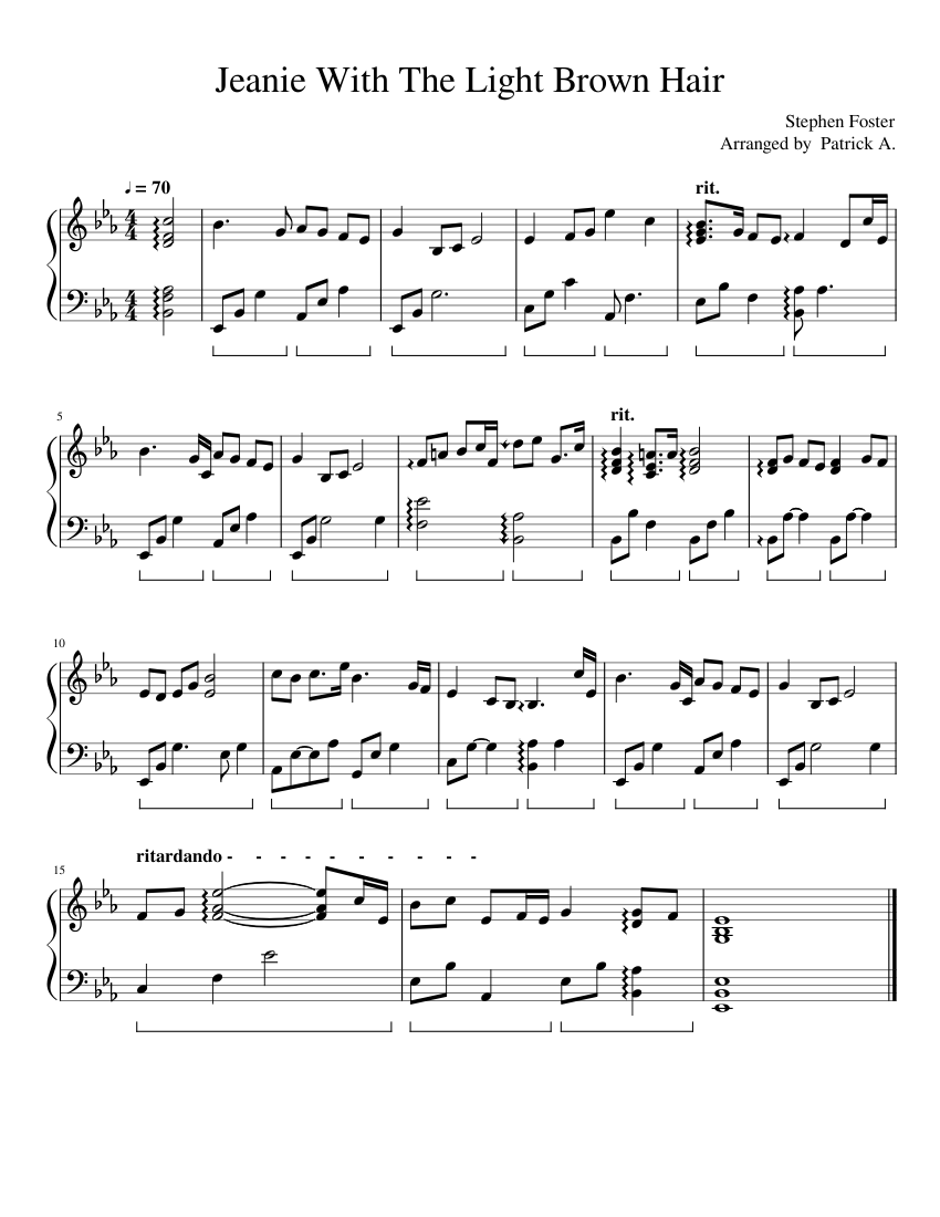 Jeanie with the Light Brown Hair