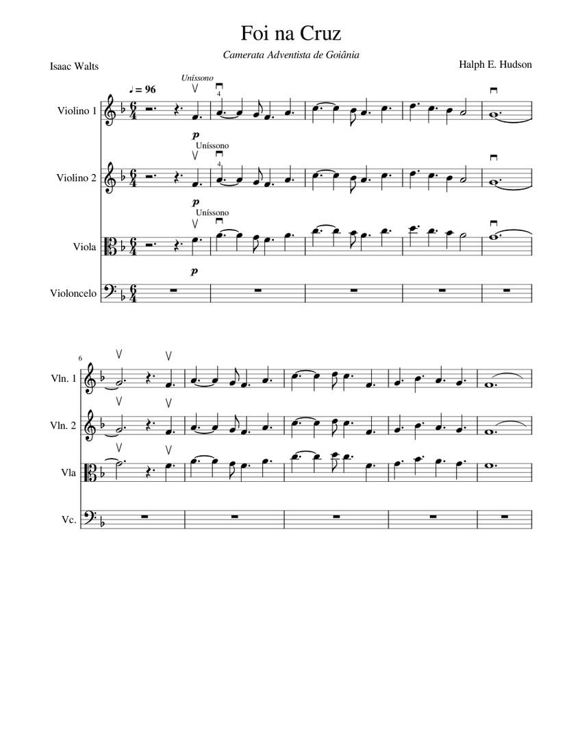 Foi Na Cruz Sheet Music For Violin Viola Cello Chamber Orchestra foi-na-cruz-sheet-music-for-violin-viola-cello-chamber-orchestra