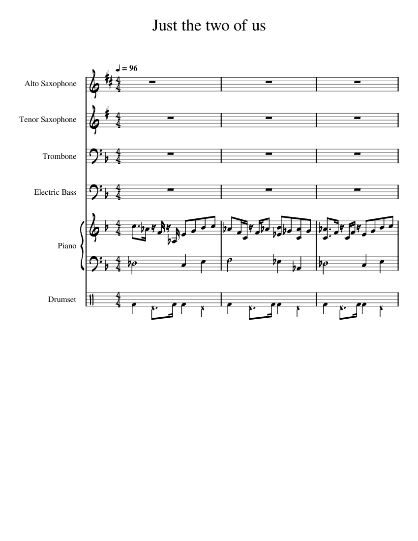 Just The Two Of Us Sheet music for Trombone (Solo)