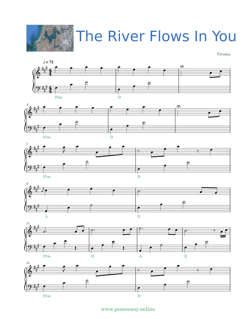 River Flows in You – Yiruma Sheet music for Piano (Solo) | Musescore.com