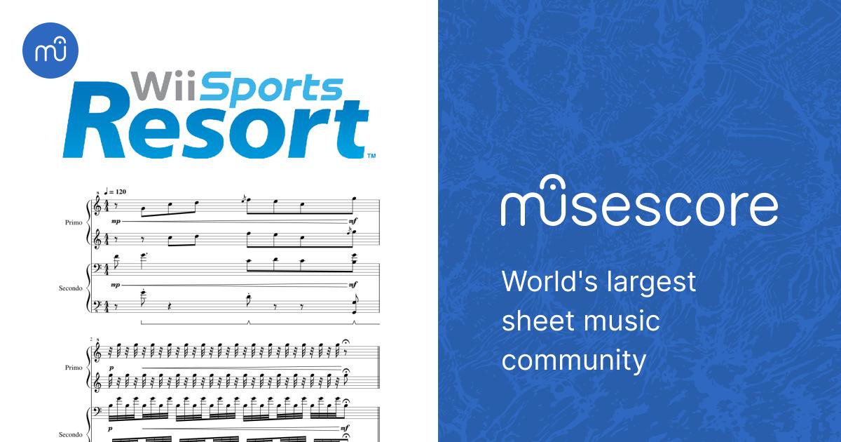 Wii Sports Resort Theme Ryo Nagamatsu Wii Sports Resort 1 Sheet music
