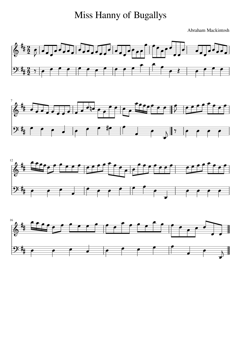 Miss Hanny of Bugallys