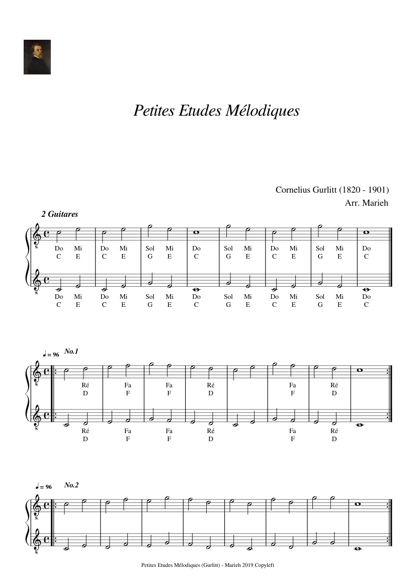 54 Kleine melodische Etüden für Anfänger Op.187