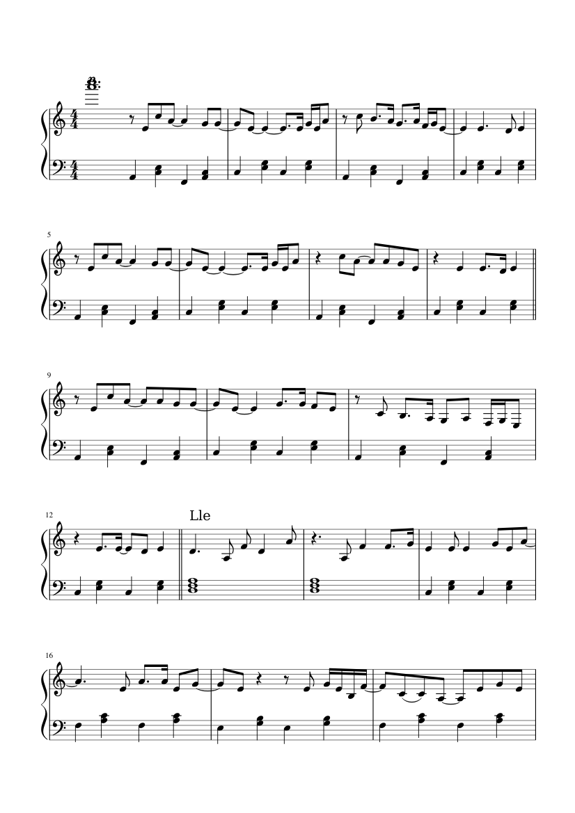 Barfuß am Klavier Sheet music for Piano (Solo) | Musescore.com