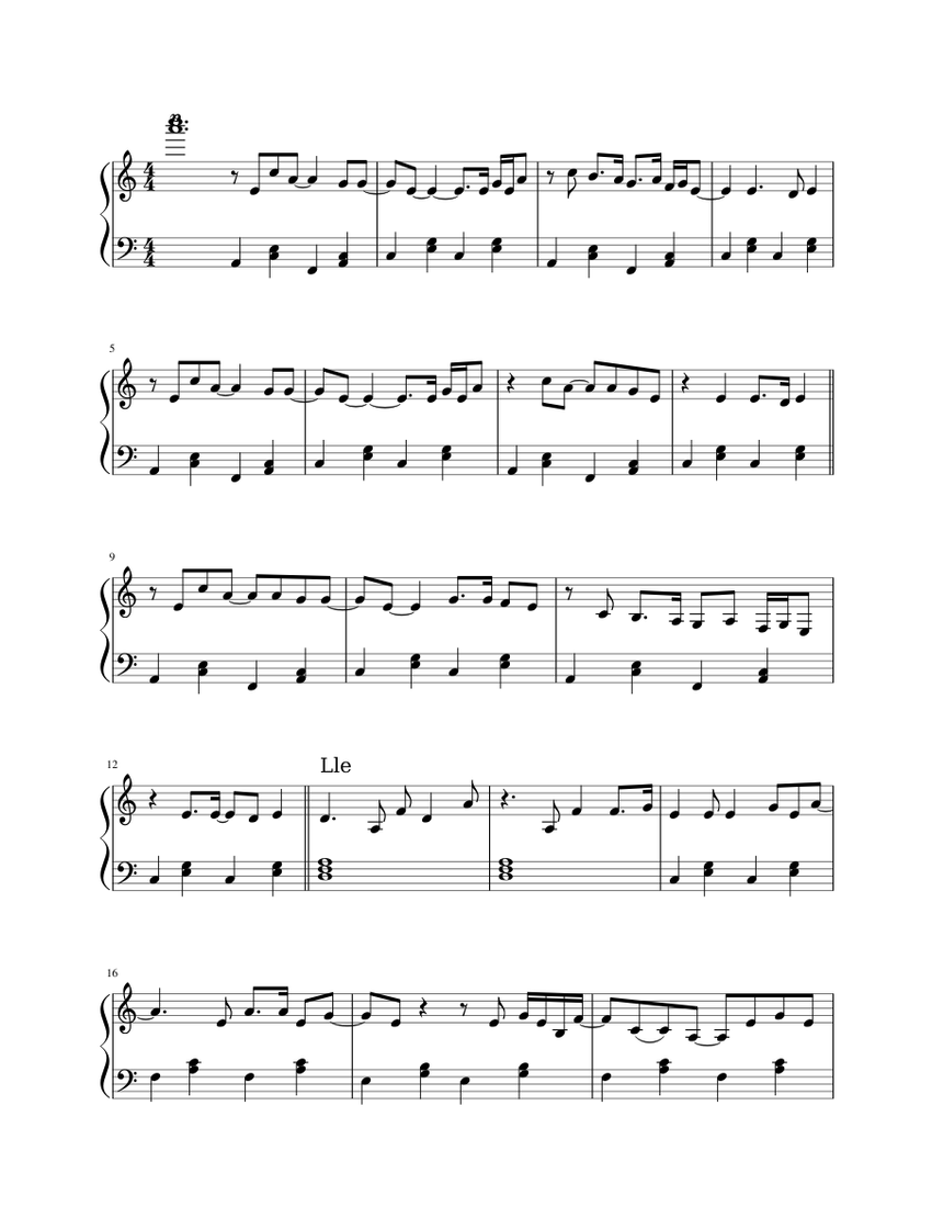 Barfuß am Klavier Sheet music for Piano (Solo) | Musescore.com