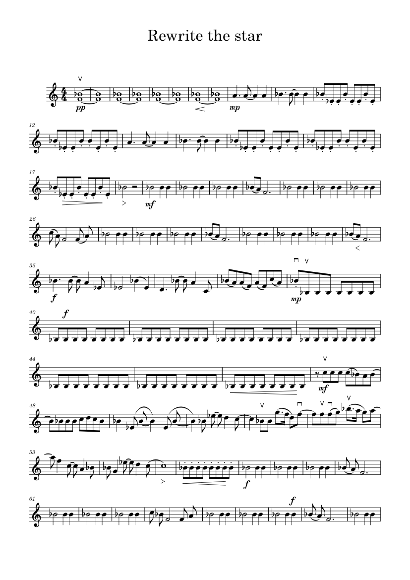 Rewrite the star Violin II Sheet Music for Violin (String Quartet ...