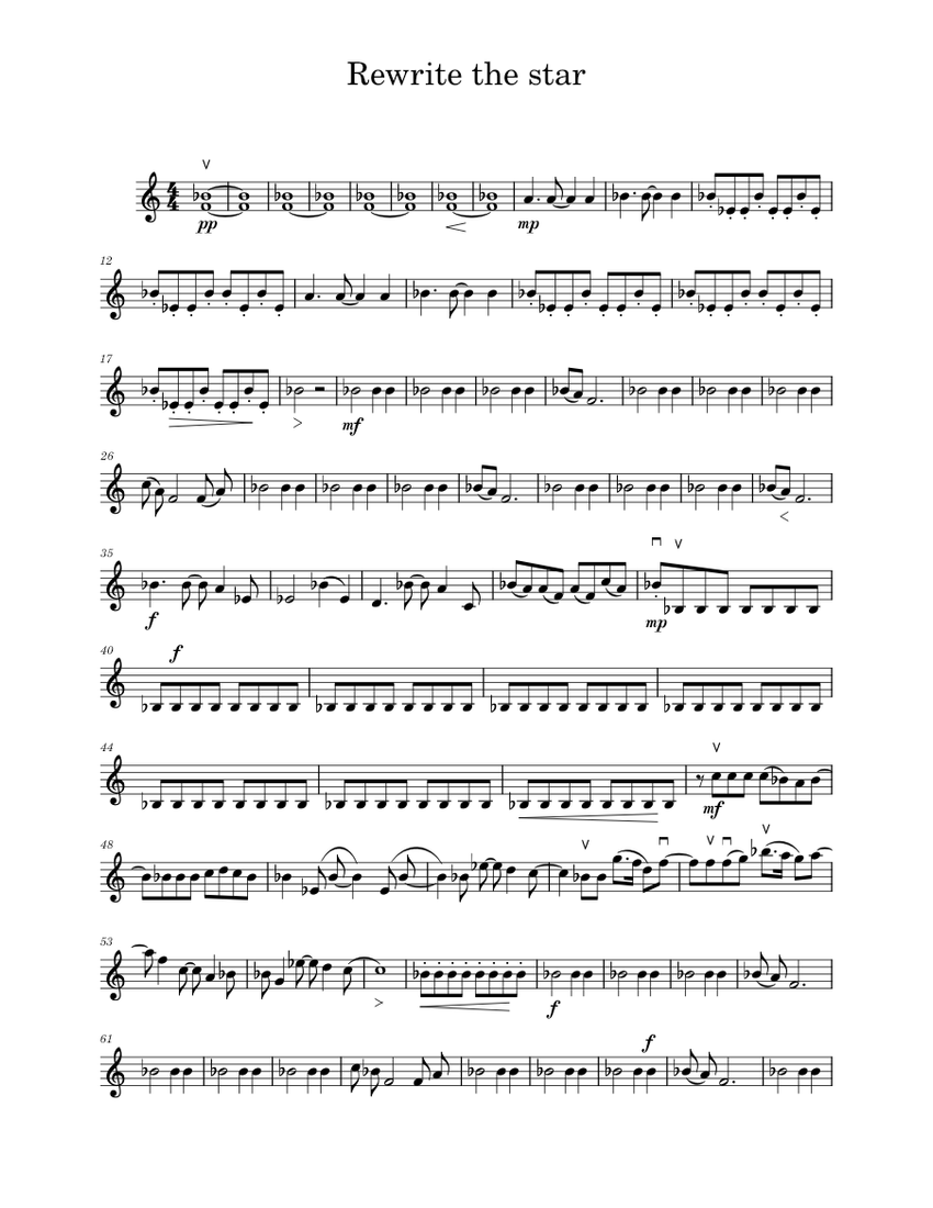 Rewrite the star Violin II Sheet music for Violin (String Quartet ...
