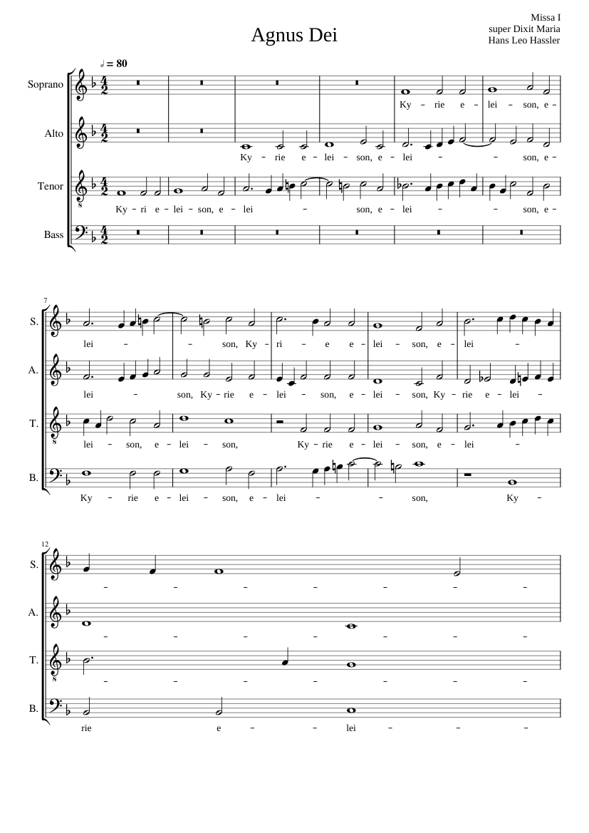 Missa super Dixit Maria