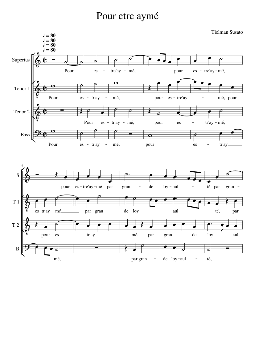 Pour estre aymé