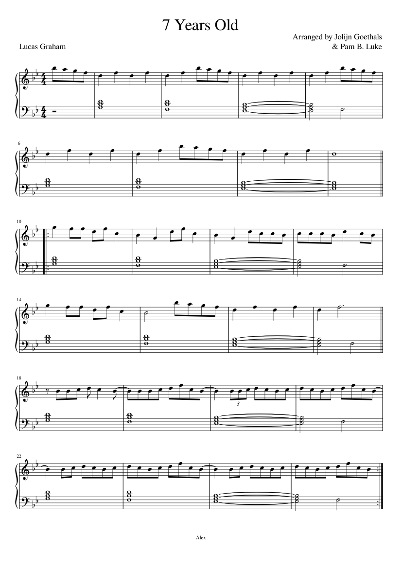 7-years-old-easy-piano-version-sheet-music-for-piano-solo