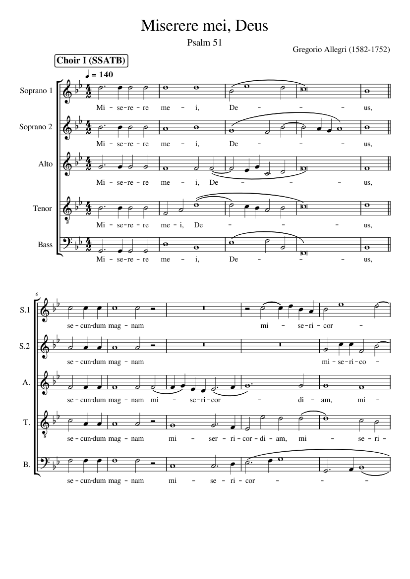 Miserere mei Deus (Allegri) - piano tutorial