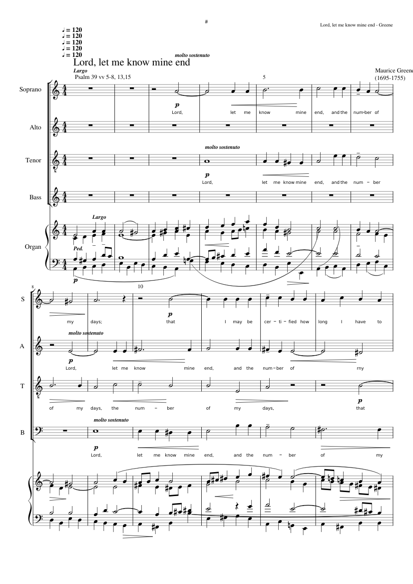 Lord let me know mine end