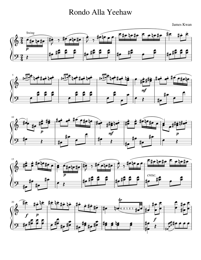 Piano Sonata No. 11 K. 331 (Turkish March)