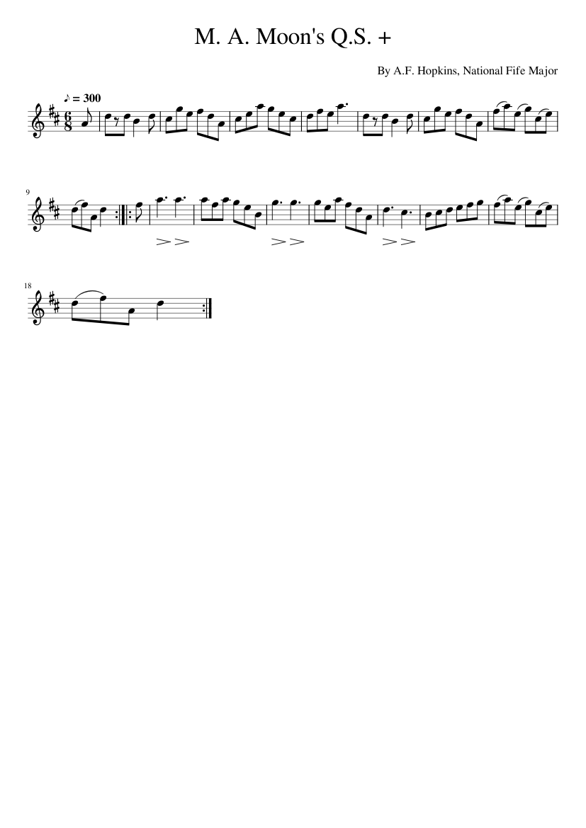 M. A. Moon's Q.S. +