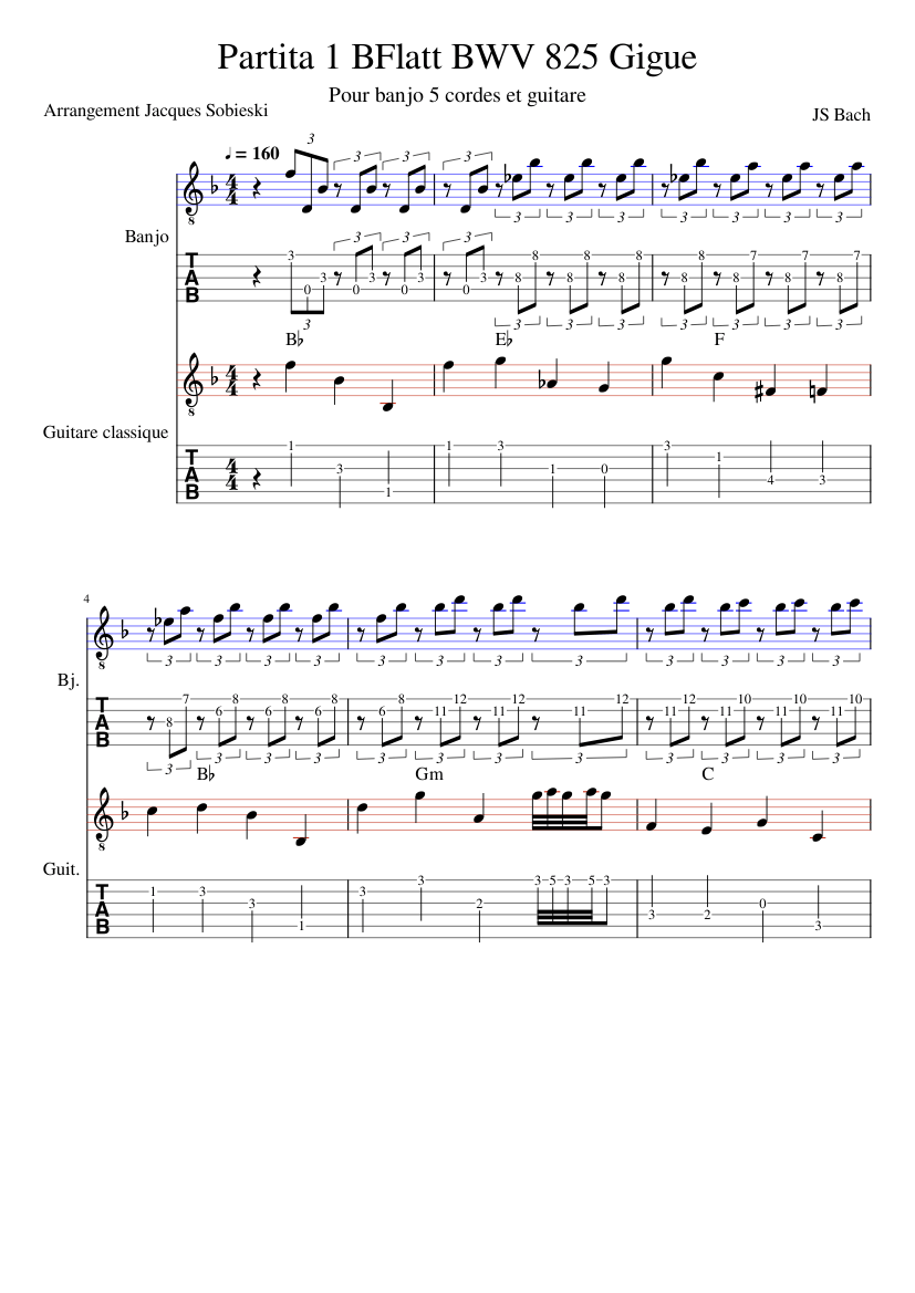 Partita in B-flat major BWV 825