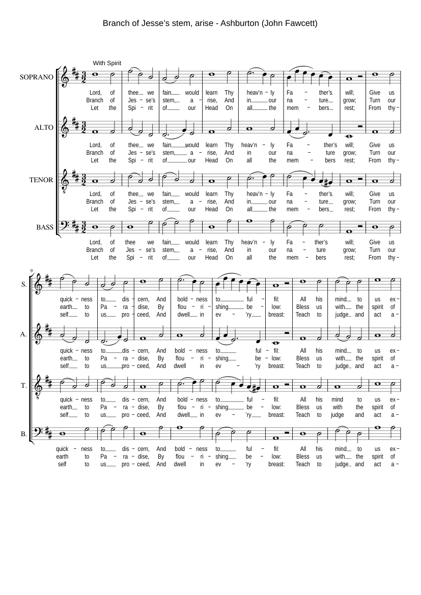 Branch of Jesse's stem arise