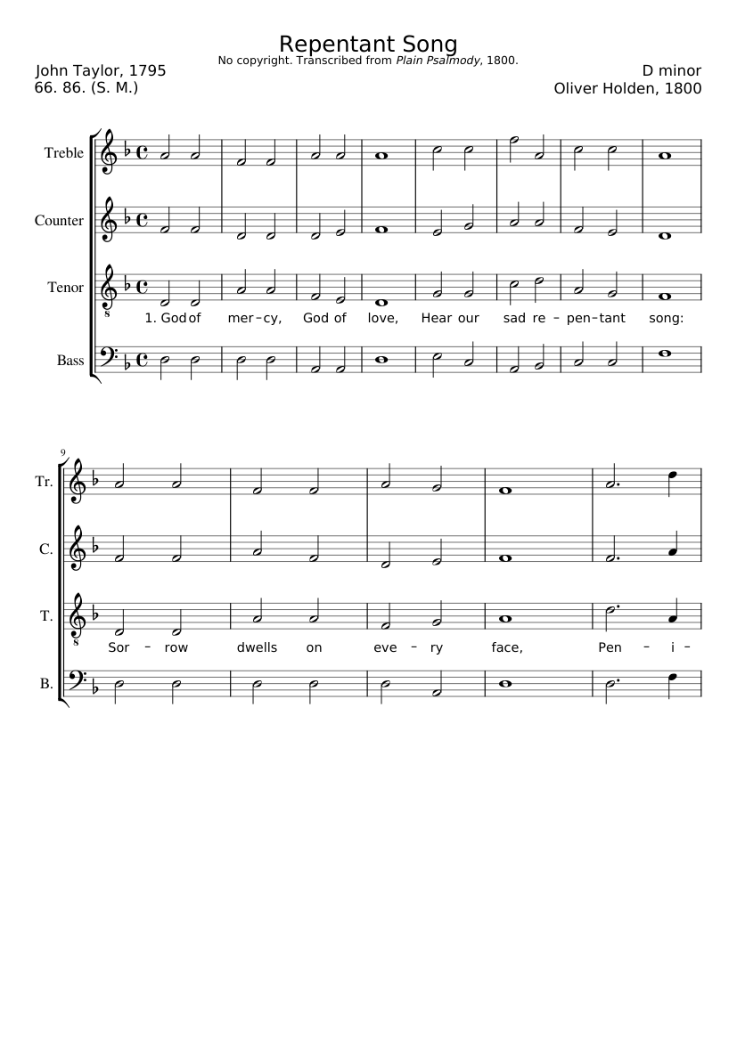 Repentant Song