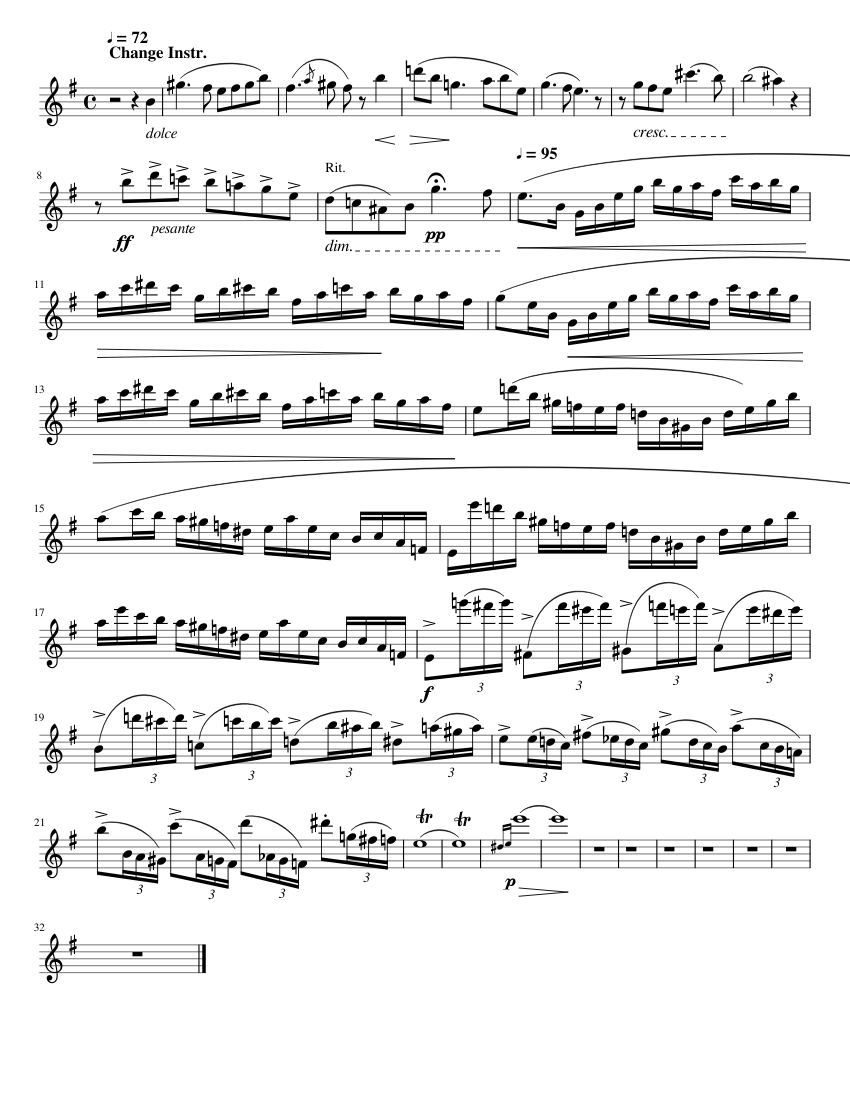 Carmen Fantasy Flute Sheet music for Piano (Solo) | Musescore.com