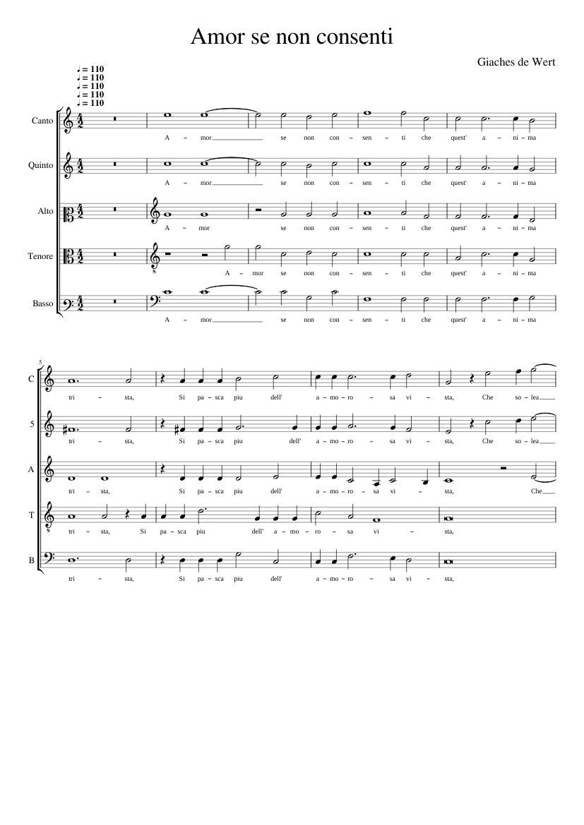 Amor se non consenti