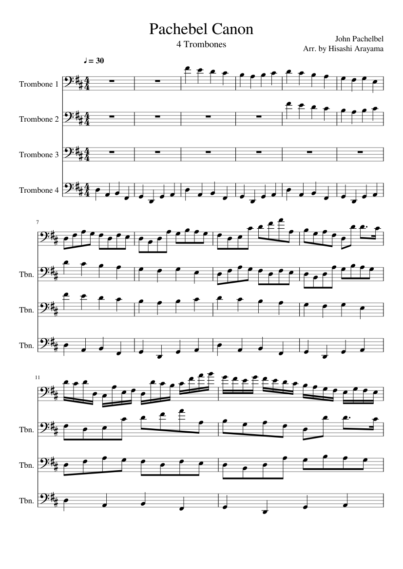 Canon and Gigue in D major P.37