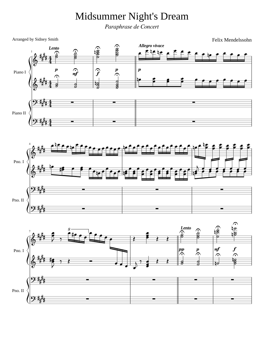 A Midsummer Night's Dream overture Op.21