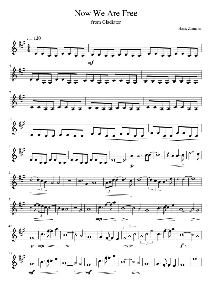 gladiator - now we are free