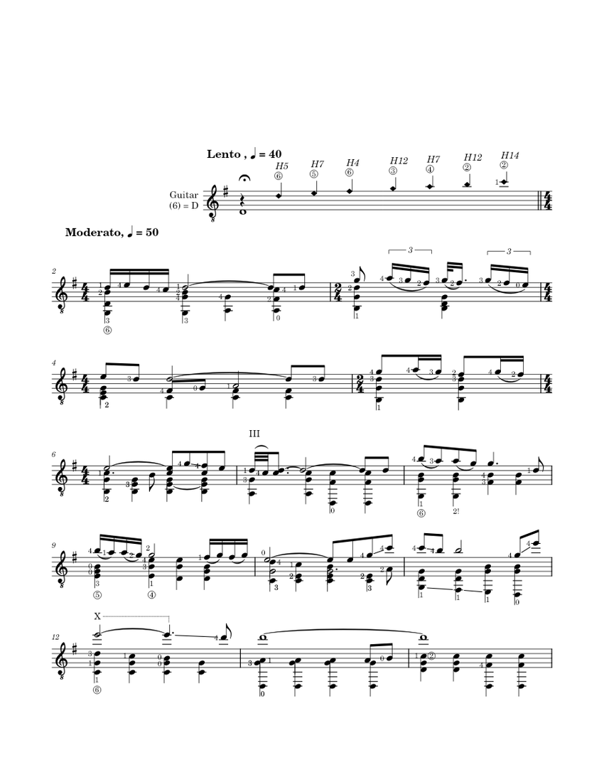 Gabriels Oboe Sheet music for Guitar (Solo)