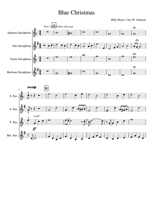 Sheet Music For Soprano Saxophone Musescore Com