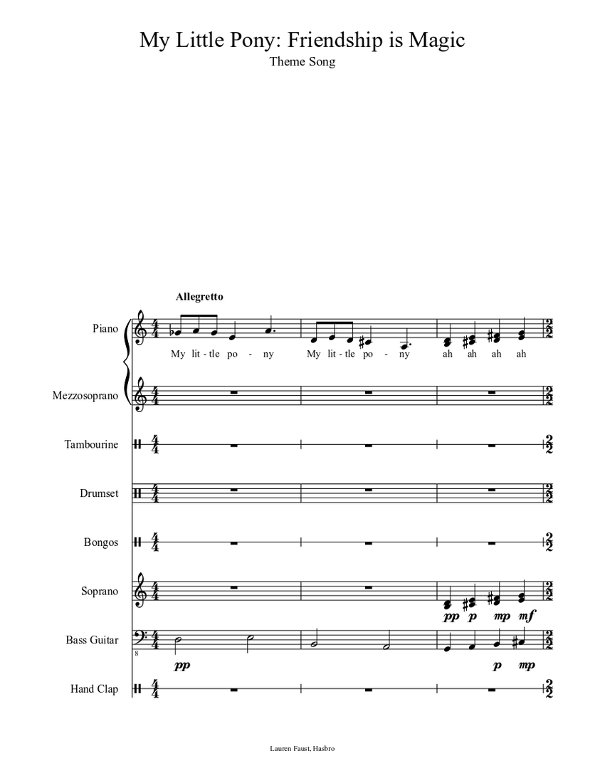 My Little Pony: Friendship is Magic - Theme song (My Very ...