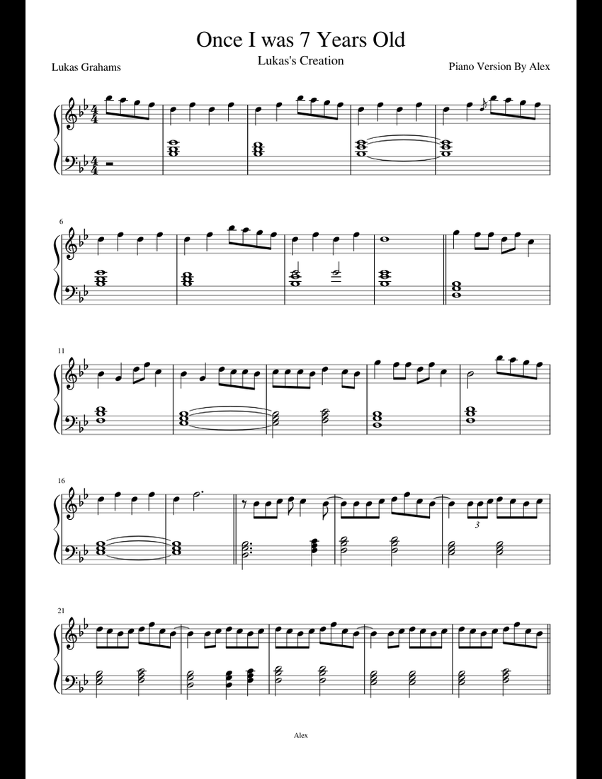 once-i-was-7-years-old-sheet-music-for-piano-download-free-in-pdf-or-midi