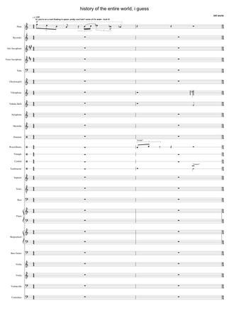 history of the entire world, i guess WIP Sheet music for Piano, Violin,  Flute, Drum Group & more instruments (Mixed Ensemble) | Musescore.com