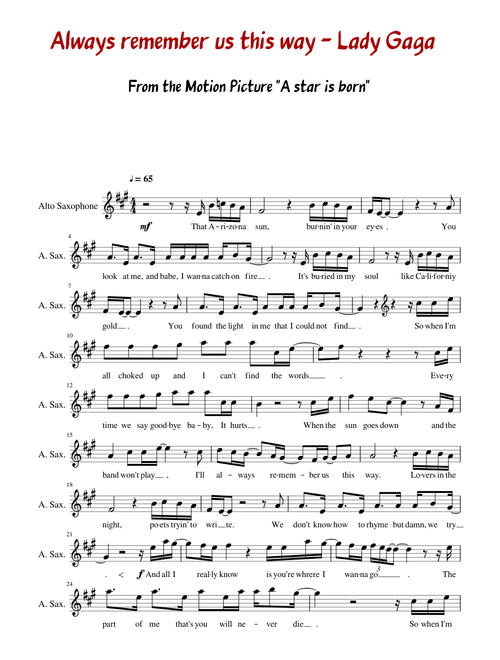 Arizona Sky Lady Gaga Chords