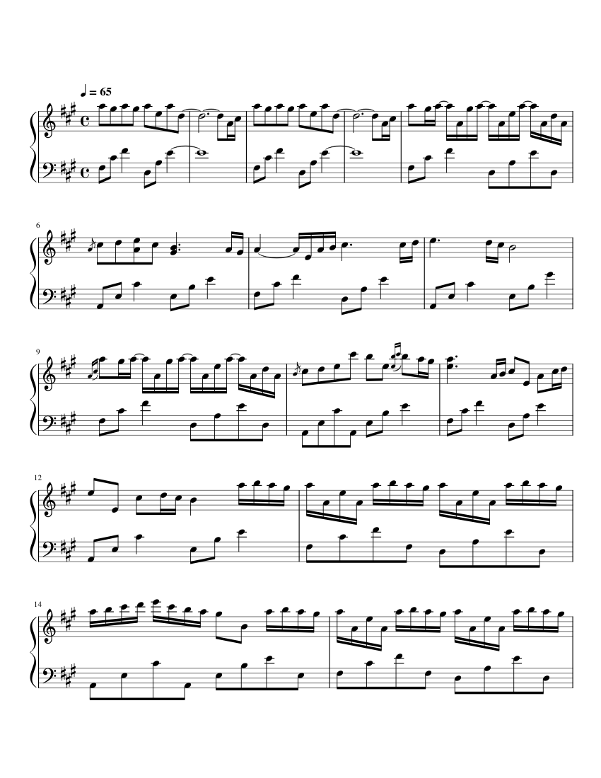 River Flows In You sheet music for Piano download free in ...