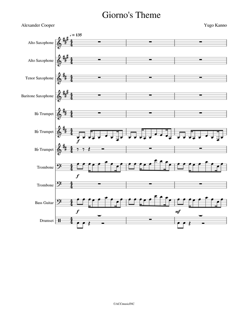 Giorno's_Theme - piano tutorial
