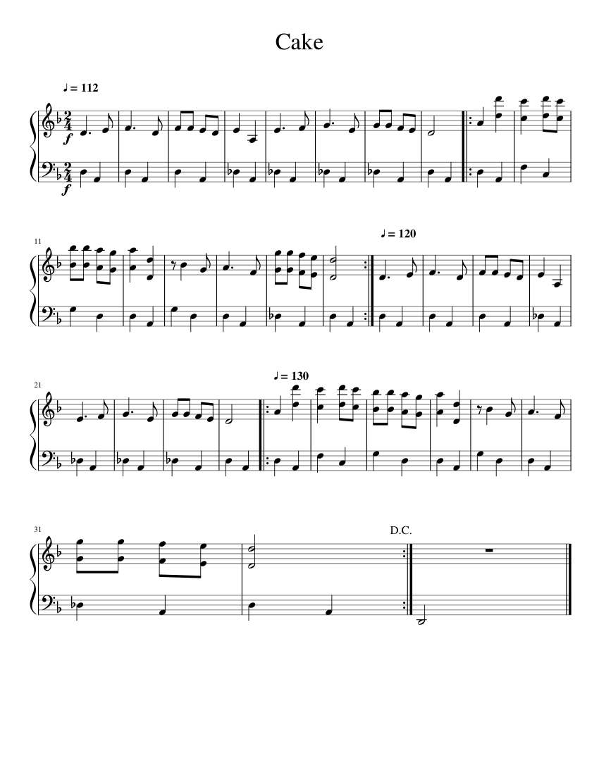 Katyusha on piano sheet music for Piano download free in PDF or MIDI