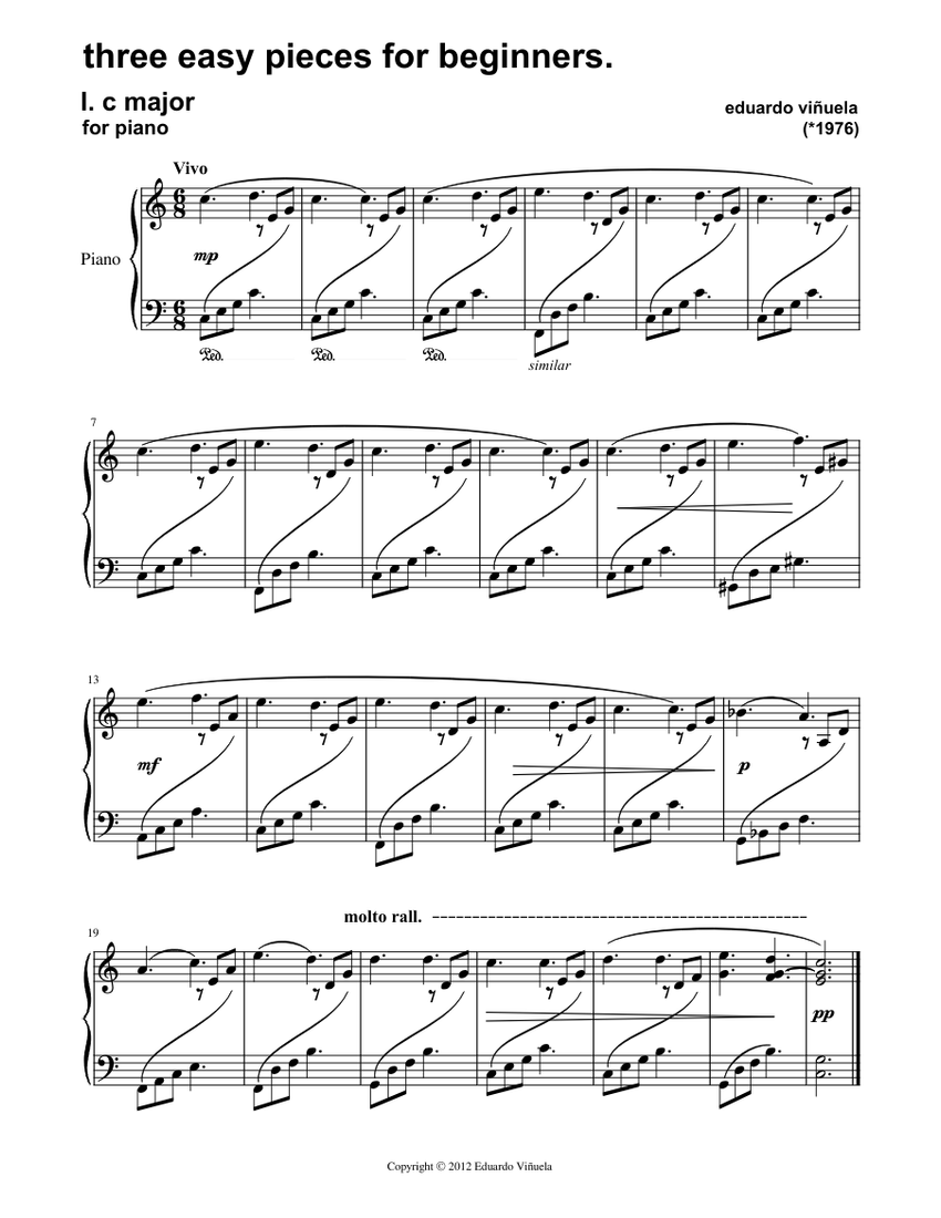 three-easy-pieces-for-beginners-i-c-major-sheet-music-for-piano