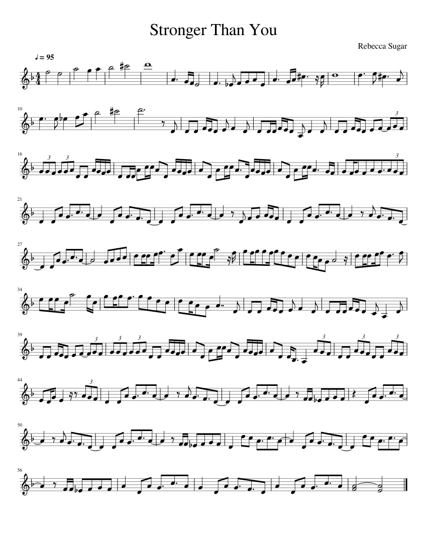 Stronger Than You Trumpet Sheet Music For Trumpet Download Free