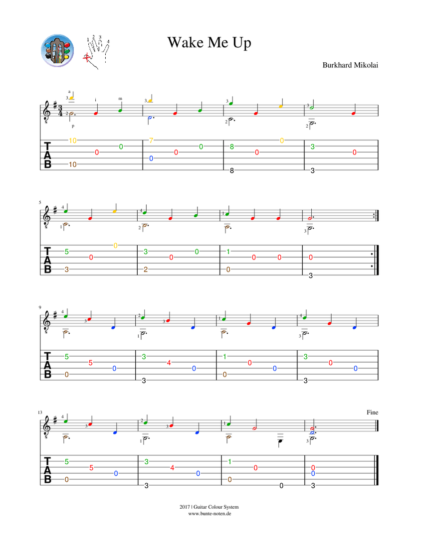 Wake Me Up Piano Chords