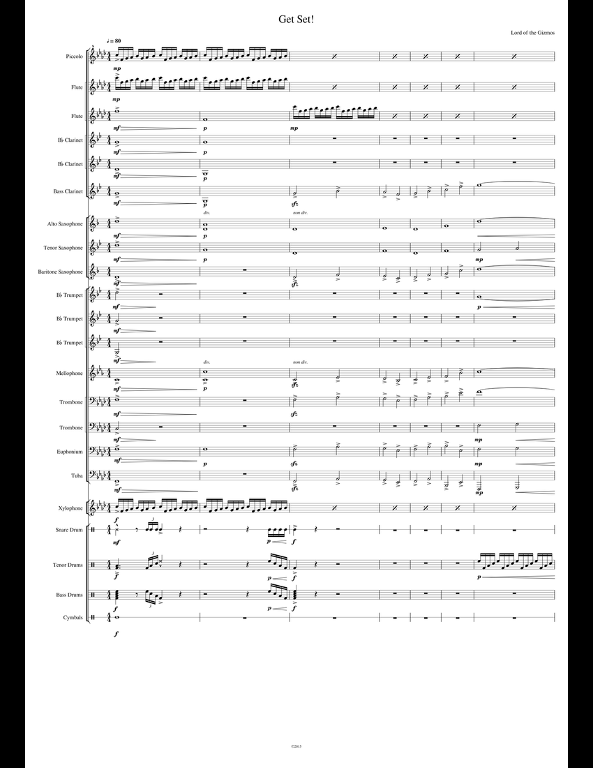 Get Set Sheet Music For Flute Clarinet Piccolo Alto Saxophone Download Free In Pdf Or Midi