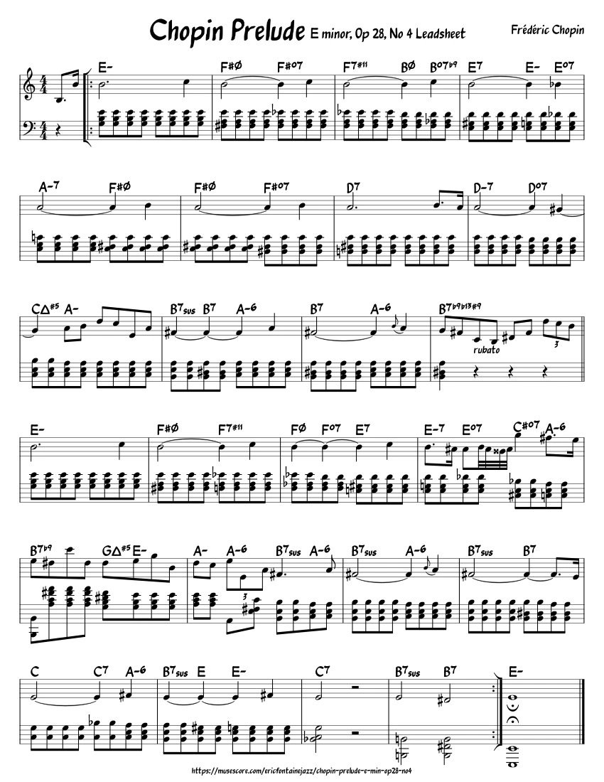 E Minor Piano Chord Progression