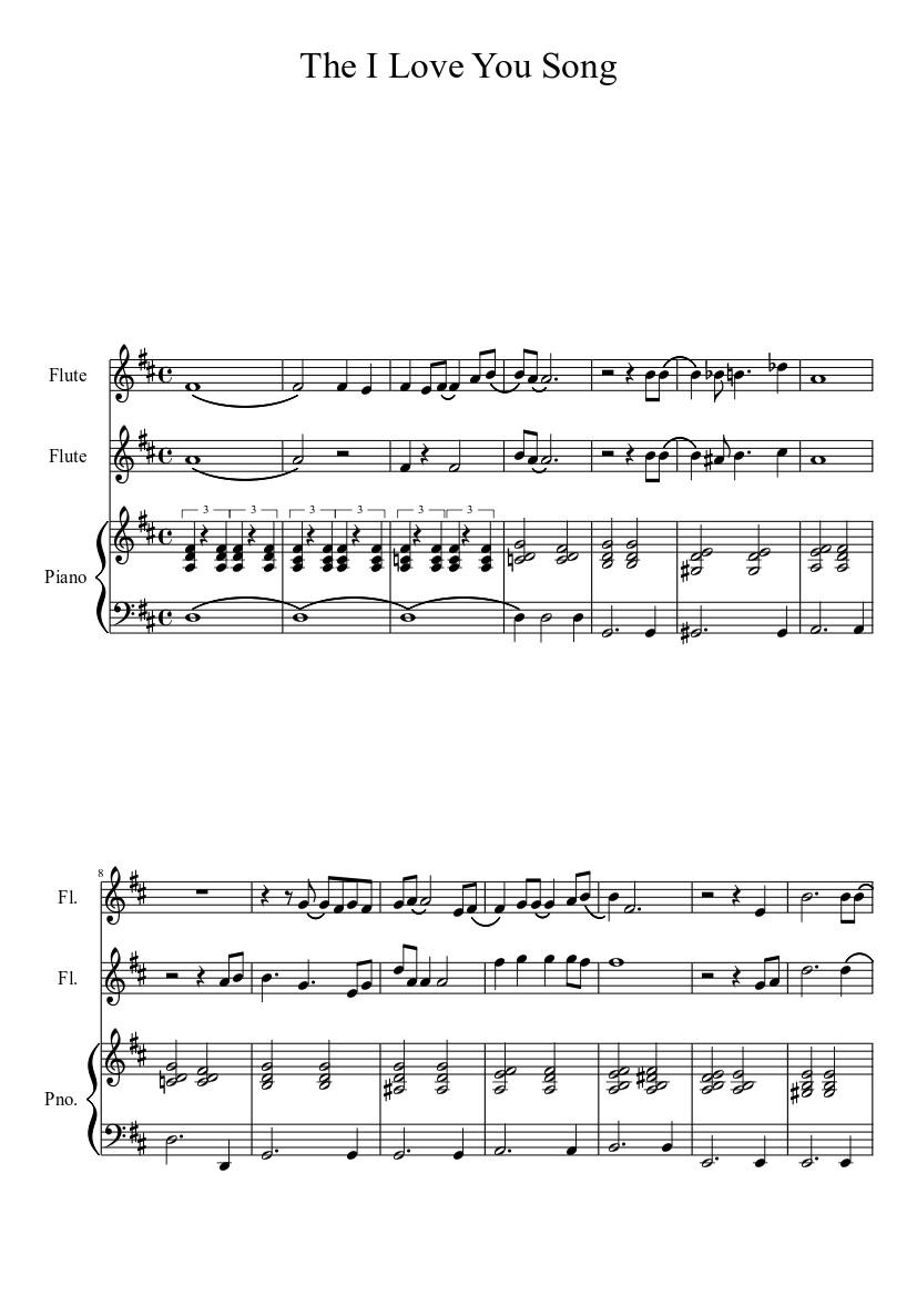 The I Love You Song Sheet Music Download Free In Pdf Or Midi