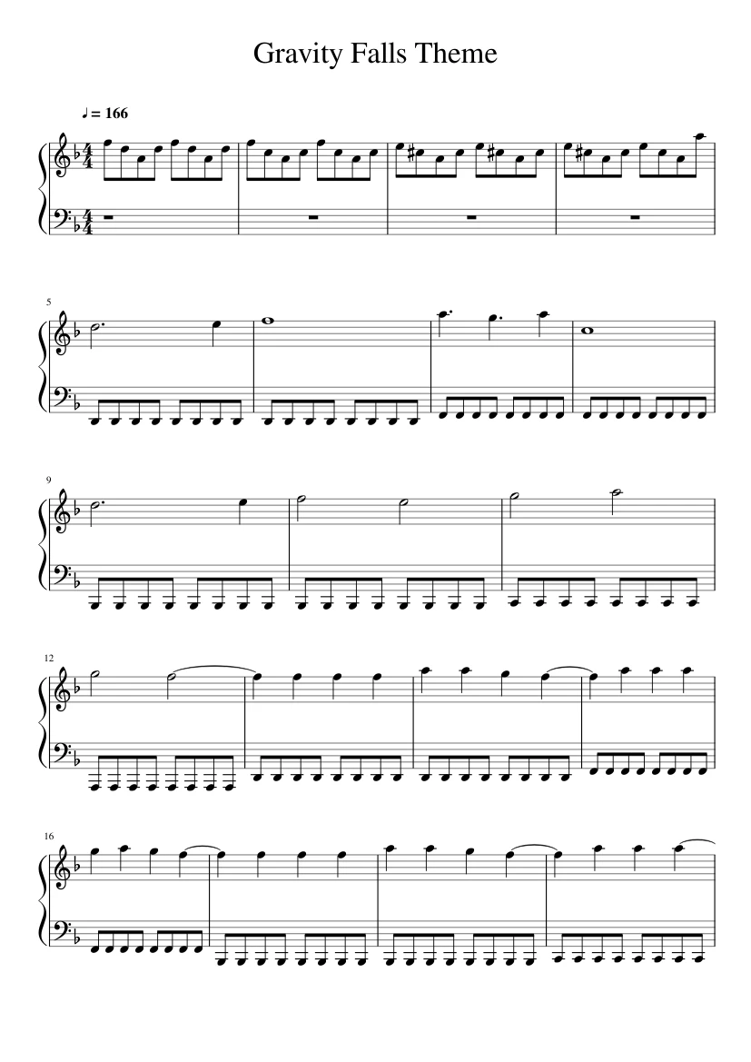 Gravity Falls Piano Sheet Music Free Best Music Sheet - gravity falls piano roblox
