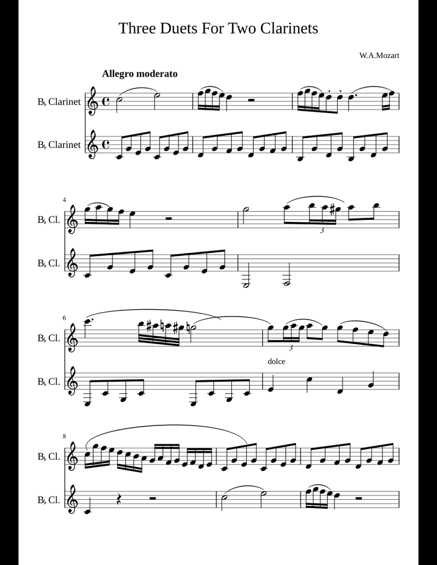 Three Duets For Two sheet music for download free in