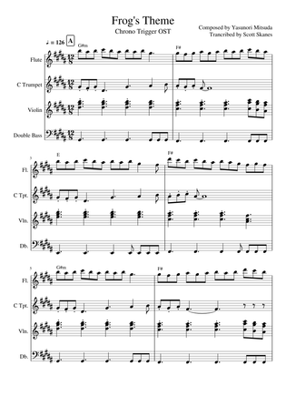 Sheet music for Contrabass with 4 instruments | Musescore.com
