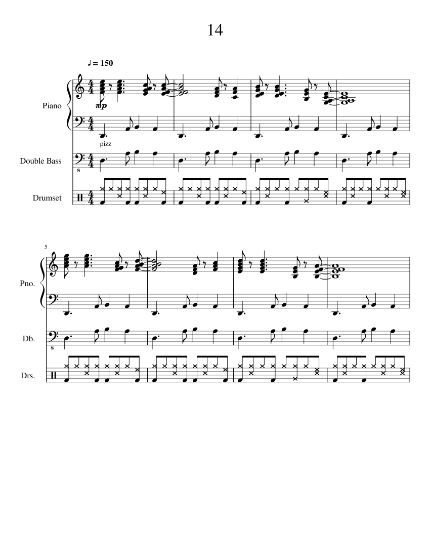 Nova Bossa Sheet music | Download free in PDF or MIDI | Musescore.com