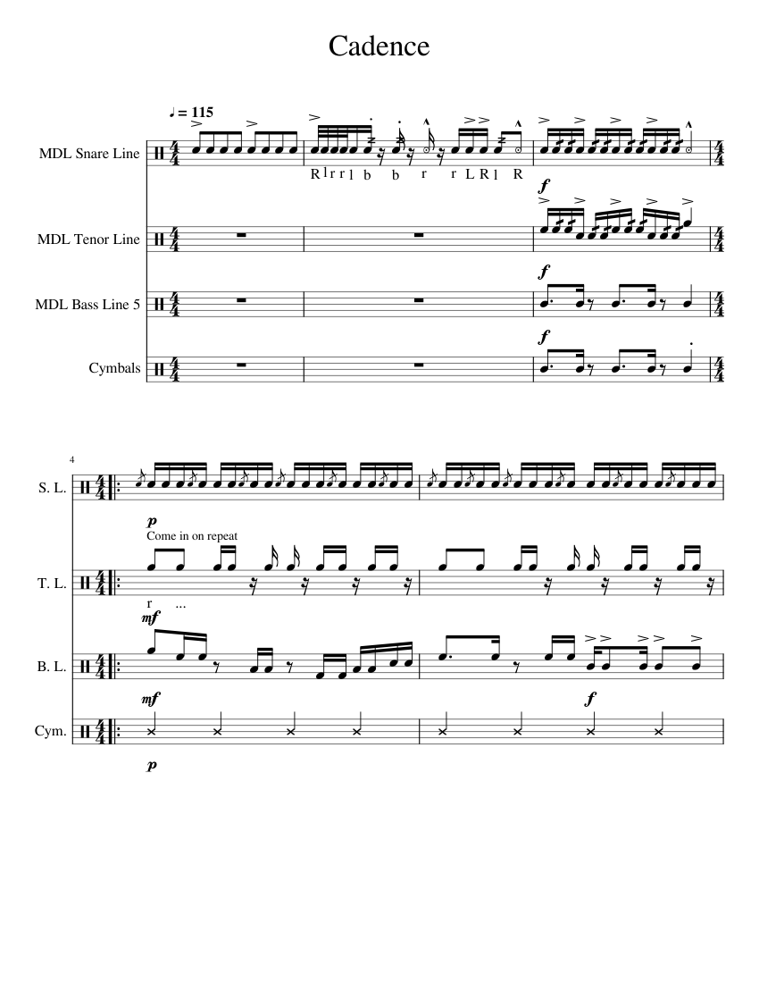 Cadence - piano tutorial