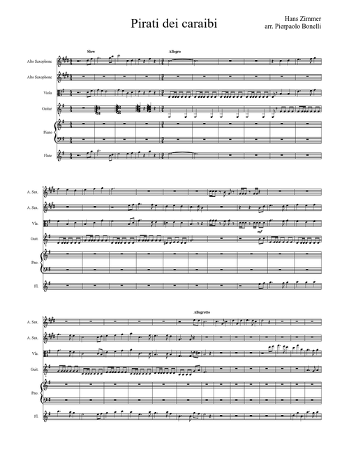 Sheet Music For Guitar Viola With 6 Instruments Musescore Com