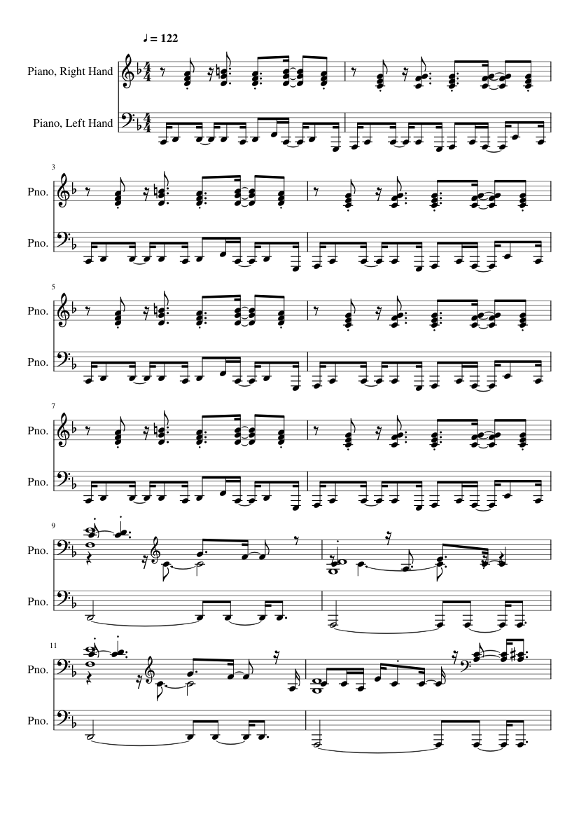 The Whims of Fate - Persona 5 sheet music for Piano ...