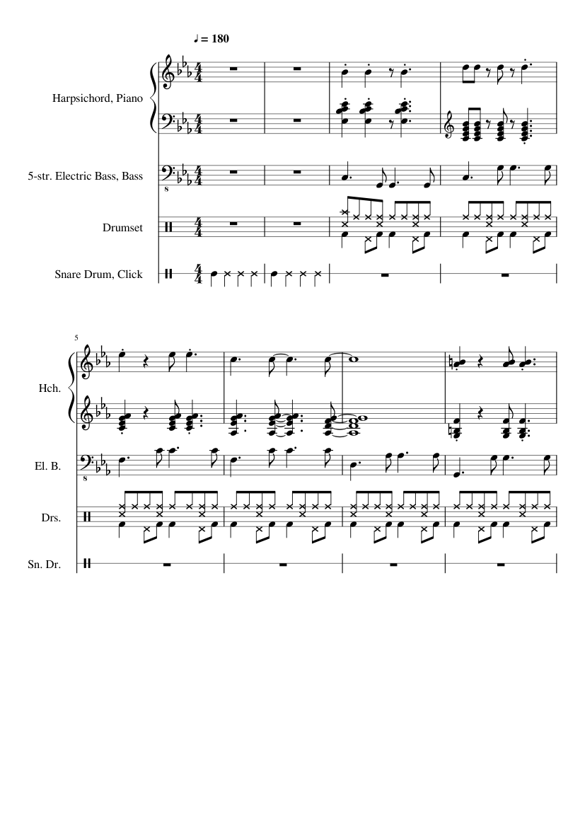 Blue Bossa Sheet music | Download free in PDF or MIDI | Musescore.com