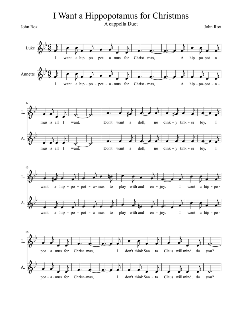 i-want-a-hippopotamus-for-christmas-sheet-music-for-voice-download-free-in-pdf-or-midi